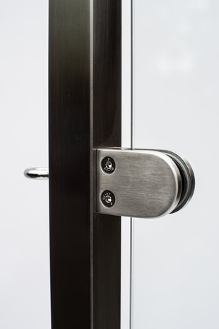 4-Delig RVS mobiel windscherm met veiligheidsglas,