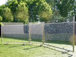 3-Delig mobiel RVS windscherm met veiligheidsglas